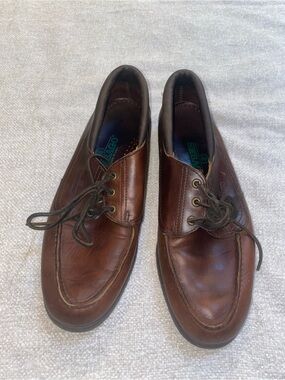 Sebago Made in USA Brown Leather Oxford Dress Shoes Men's 10.5